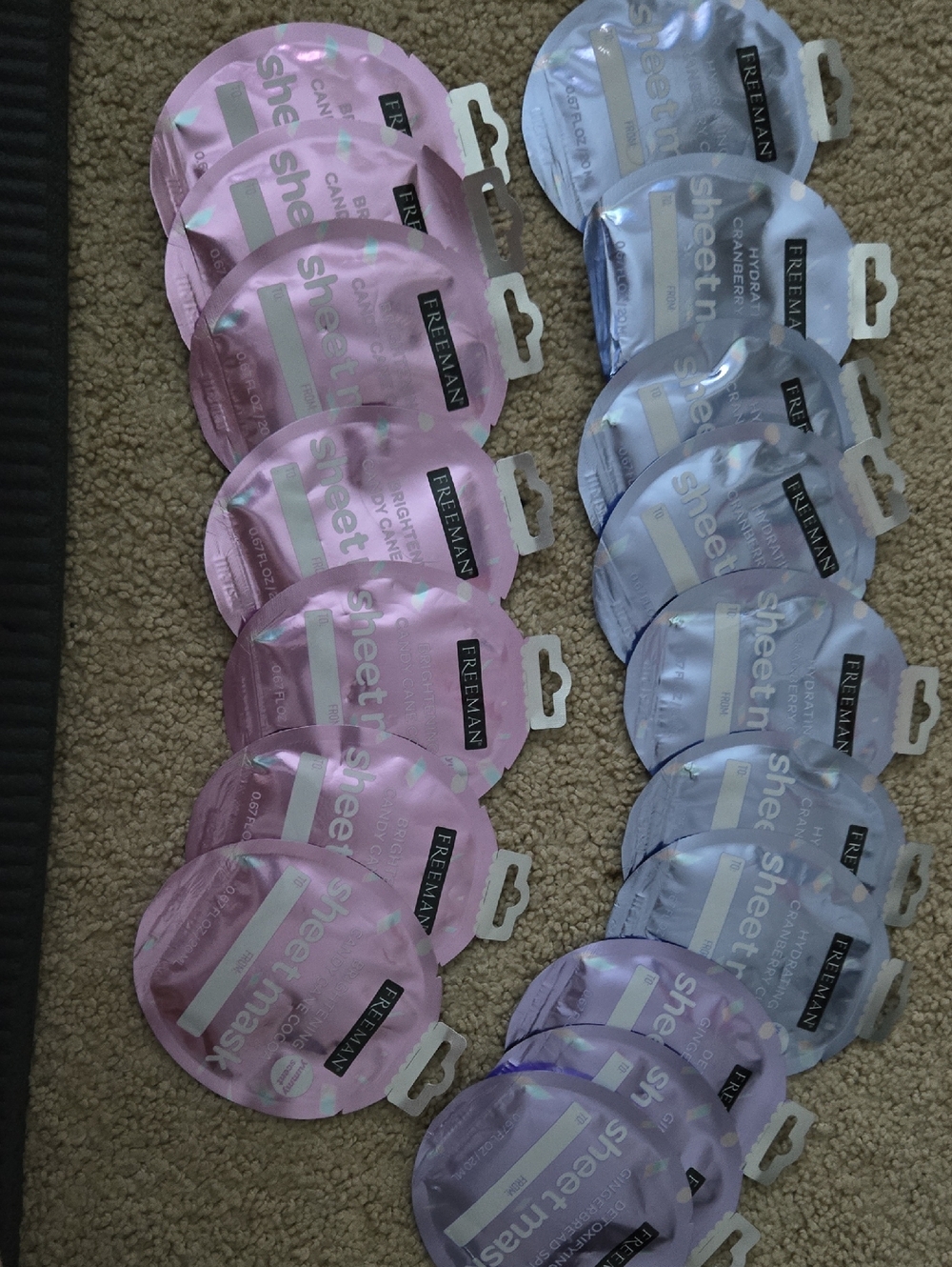 Freeman Pink & Lavender Sheet Mask Bundle
